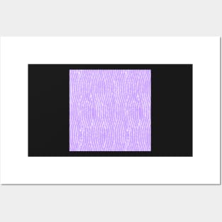 ABSTRACT MINIMALIST LAVENDER WAVES PRINT CLOTHING, BEDDING, HOME DECOR, AND MORE Posters and Art